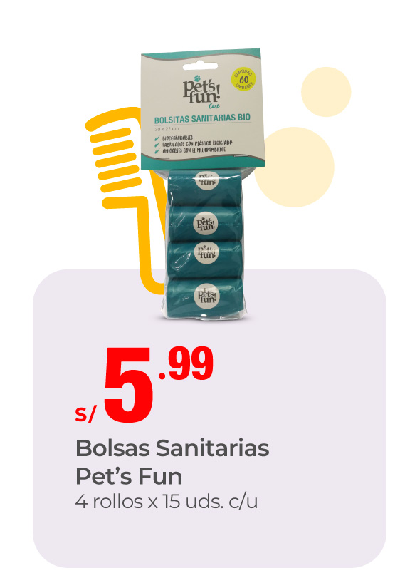 bolsas sanitarias pets fun