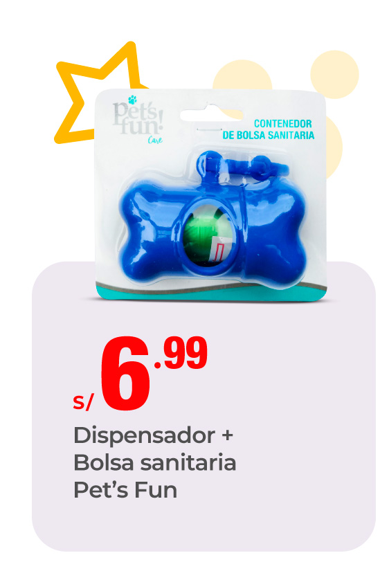 dispensador más bolsa pets fun
