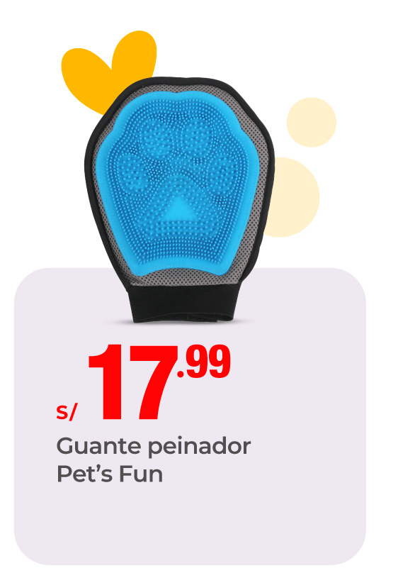 guante peinador pets fun